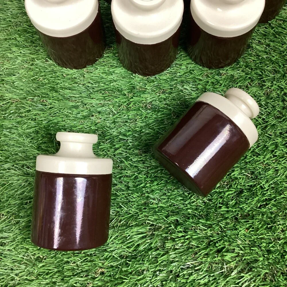 Vintage Spice Bottles Glass Crock Look 13